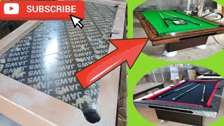 assemble billiard table and laminated finish billiard table diy [upl. by Aaronson]