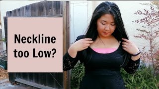 Neckline too Low NoSew DIY Fix [upl. by Kcirtap839]