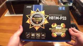 MSI H81MP33 motherboard Overview [upl. by Ecraep]