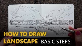 How to Draw a Landscape [upl. by Zeb]