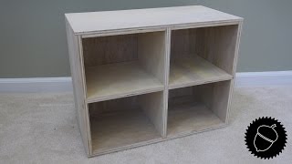 How to Make a Wooden Cubby  Great Storage Project [upl. by Miriam]