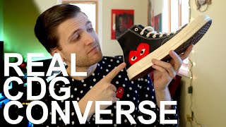 ARE MY CDG PLAY CONVERSE SHOES REAL [upl. by Etnomaj834]