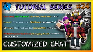 Legacy Custom Chat Tags Name Color Font amp More TeamGroupPlayerOnly  ROBLOX Tutorial EP 24 [upl. by Valma]