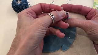 Blanket Stitch Tutorial for Left Handed Stitchers [upl. by Evan]