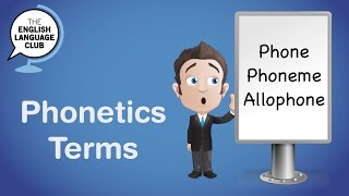 Phonetics Terms phone phoneme allophone [upl. by Nohsram66]