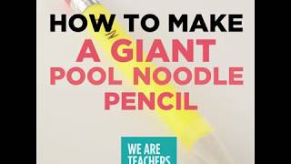 Make Your Own Pool Noodle Pencil [upl. by Leahplar355]