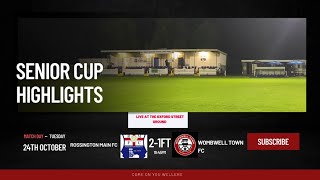 Rossington main Vs Wombwell Town Sheffield Senior Cup [upl. by Oloap]