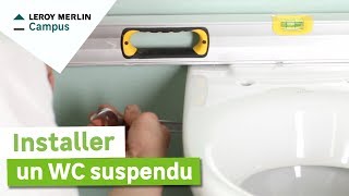 Comment installer un WC suspendu  Leroy Merlin [upl. by Parette]