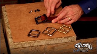 Adding a Buckle to a Belt Blank [upl. by Sherborn]