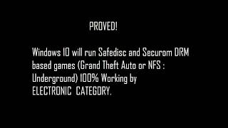 How to runplay Securom or Safedisc games like GTA NFS  Underground on Windows 10 [upl. by Attennhoj]