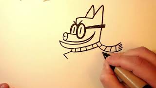 Dav Pilkey How to Draw Piggy [upl. by Eedna]