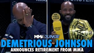 UFC Legend Demetrious Johnson Announces Retirement from MMA I Am Done [upl. by Kovacs]