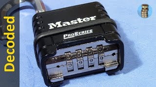 picking 624 How to decode the Master ProSeries 1178 combination padlock [upl. by Thayer527]