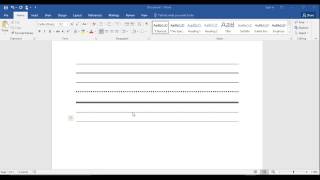 How to Insert a Line in Word The QUICK amp EASY Way  How to Make a Line in Word 2016 [upl. by Conn]