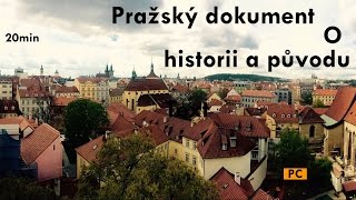 Český dokument o historii a původu Prahy [upl. by Ajin]