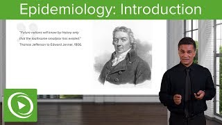 Introduction to Epidemiology History Terminology amp Studies  Lecturio [upl. by Neilson]