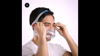 Fitting tips  Full face CPAP mask  ResMed AirFit™ F30 [upl. by Kcirted676]