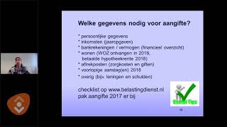 Webinar  Online Belastingaangifte [upl. by Chien529]