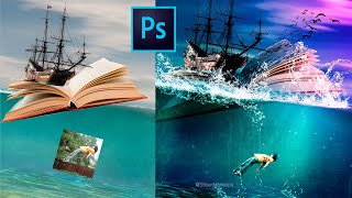 Tutorial Photoshop fotomontaje surrealista  Stiben Morales [upl. by Yentruoc]