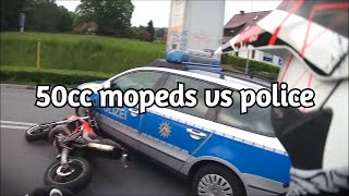 50cc Mopeds VS Police Chase Getaway [upl. by Eiknarf]