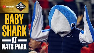 Baby Shark takes over Nationals Park when Gerardo Parra walks up to bat in 2019 Postseason [upl. by Konrad943]