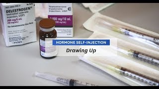 Hormone SelfInjection  Step 1 Drawing Up [upl. by Lawan]