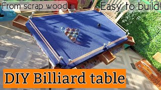 DIY Billiard Table Scrap wood [upl. by Rosenquist601]