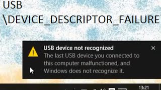 How to fix Unknown USB Device Device Descriptor Request Failed  USB device not recognized [upl. by Callery]