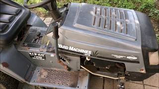 How to Adjust the Deck Lever on a 90s MTD Lawn Tractor [upl. by Annael]