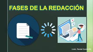 Fases de la redacción ¿Cómo elaborar un escrito [upl. by Ecirahs]