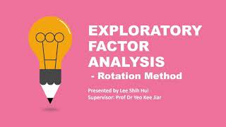 Exploratory Factor Analysis EFA  Part 4 Rotation method Orthogonal or Oblique rotation [upl. by Eran]