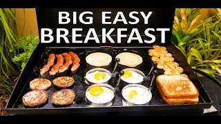 Big Easy Breakfast on the Blackstone 22quot Griddle  COOKING WITH BIG CAT 305 [upl. by Ayela453]