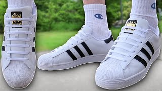 How To BAR LACE Adidas Superstar THE BEST WAY [upl. by Nehemiah]