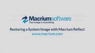 Restoring a System Image with Macrium Reflect [upl. by Elegna]