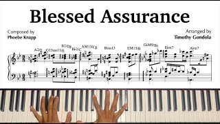 Blessed Assurance Gospel Jazz Arrangement amp Transcription [upl. by Ollayos422]