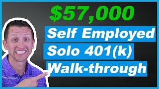 How to calculate solo 401k contributions Self Employed Retirement Plan [upl. by Flosser687]