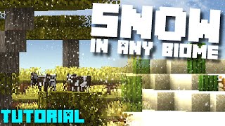 How To Get Snow In Any Minecraft Biome  Java Edition [upl. by Ruberta624]