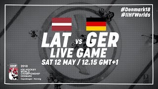 Latvia  Germany  Full Game  2018 IIHF Ice Hockey World Championship [upl. by Yhtamit77]