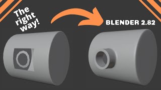 The RIGHT way to cut holes in surfaces in Blender [upl. by Pournaras]