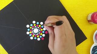 Mandala Dot Art For Beginners  Simple amp Easy Mandala [upl. by Yme]