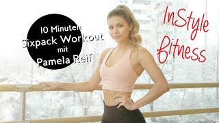 10 Minuten Sixpack Workout mit Pamela Reif [upl. by Arracot]