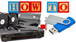 HOW TO TRANSFER VHS TAPES TO YOUR COMPUTER [upl. by Keverne]