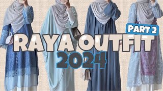 SHOPEE HAUL RAYA OUTFIT 2024 PART 2 [upl. by Nessnaj]