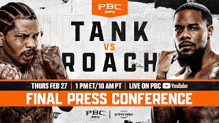 Tank vs Roach FINAL PRESS CONFERENCE  TankRoach [upl. by Chrissa]