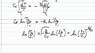 Reversible Adiabatic Compression of Ideal Gas [upl. by England]