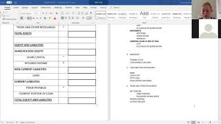 Accounting lesson  Balance Sheet and Notes [upl. by Nogaem]