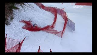 CRASH COMPILATION  GarmischPartenkirchen DH1 202021 Alpine Skiing World Cup [upl. by Auhs]