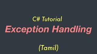 Exception Handling 💁🏽  C Tutorial  Tamil  iKarumpalagai [upl. by Ymrej]