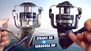 Shimano Stradic SW vs Saragosa SW unbox review test 2021 [upl. by Charlotta]