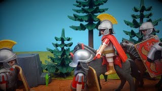 Playmobil Romeinen 6 The Forest Stop Motion [upl. by Ymmaj557]